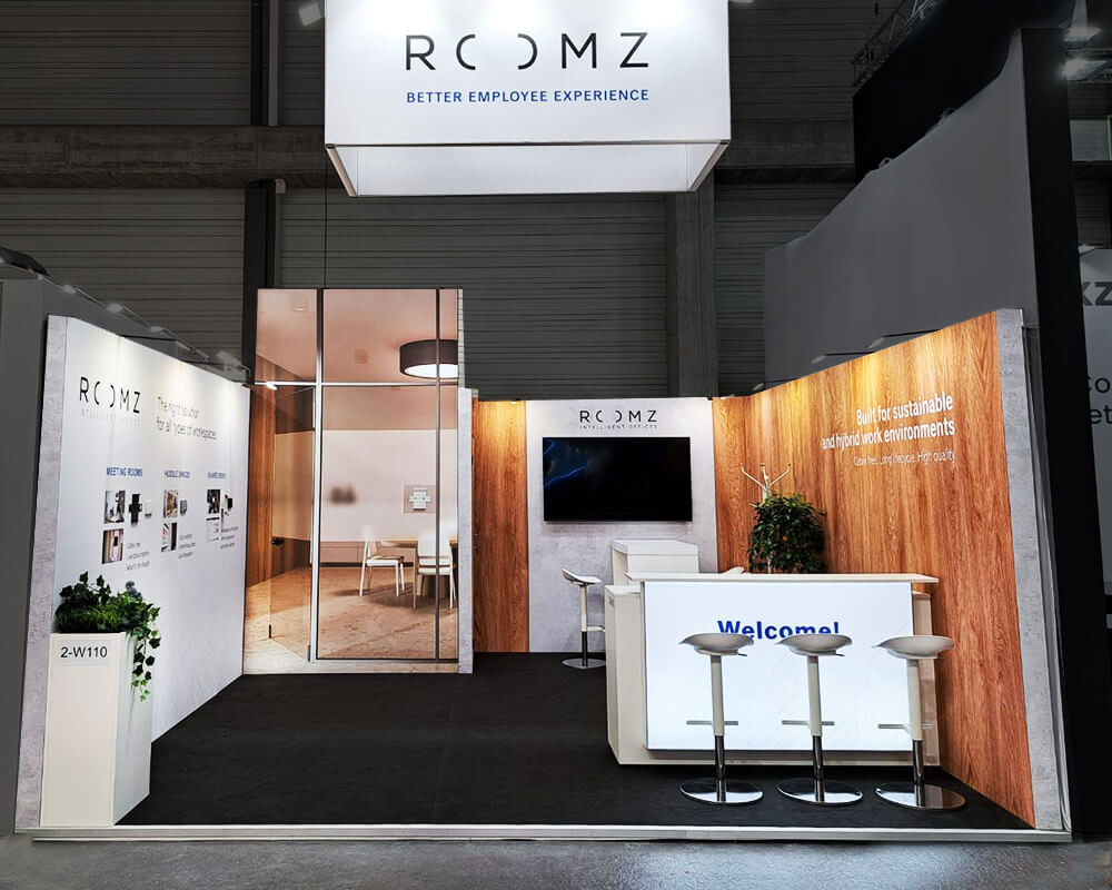 Exhibition Booth for ROOMZ at ISE 2024, Barcelona