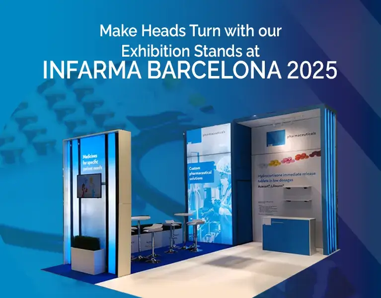 exhibition stand builders infarma barcelona 2025