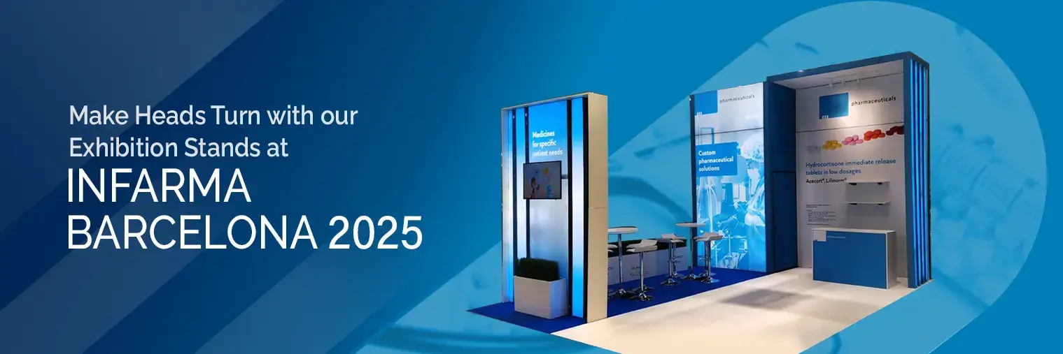 exhibition stand builders infarma barcelona 2025