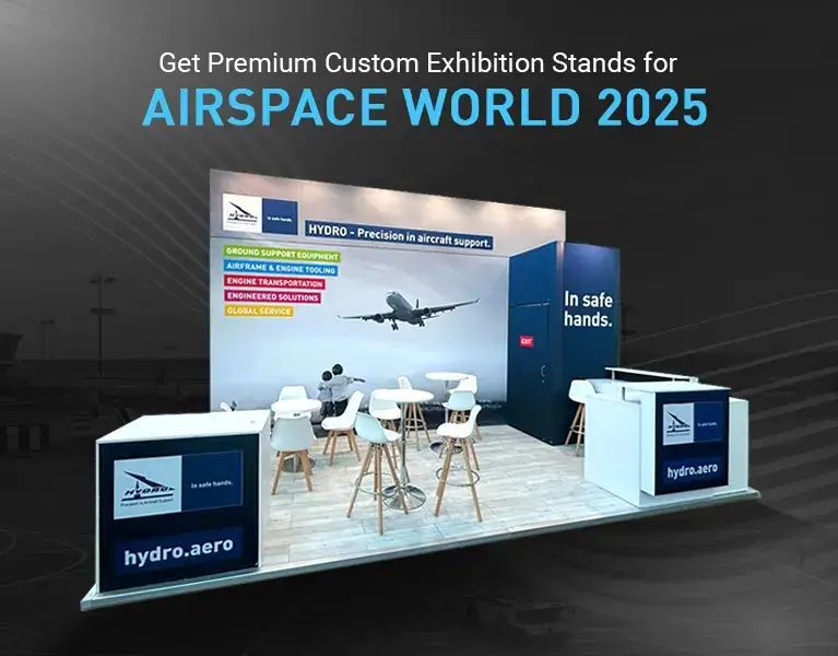 Exhibition stand builder for airspace world 2025