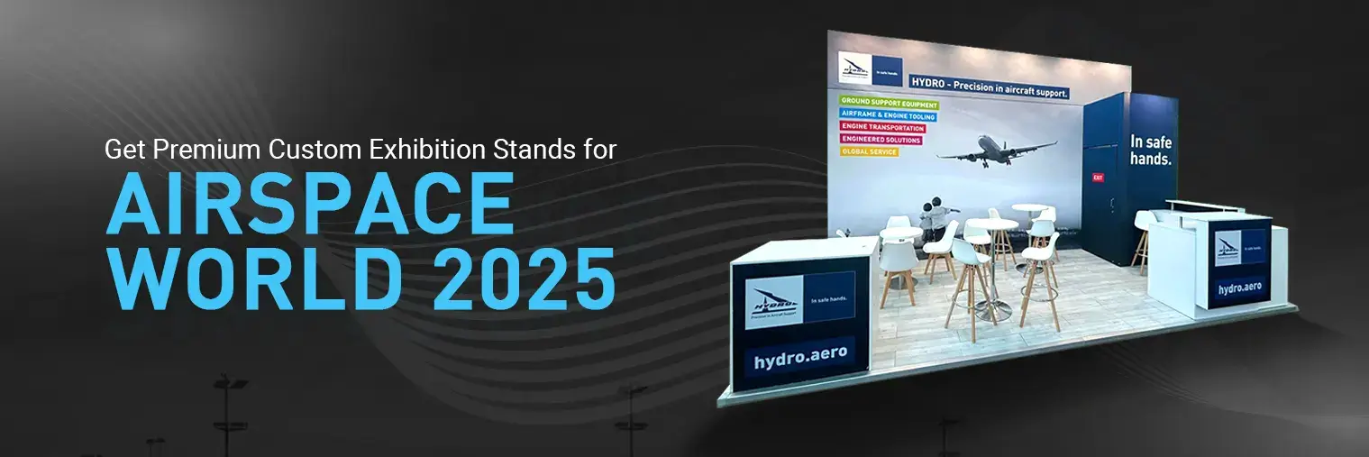 Exhibition stand builder for airspace world 2025