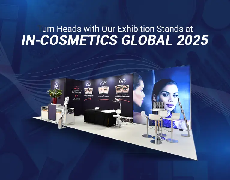 Exhibition stand builder for in-cosmetics global 2025