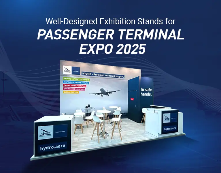 Exhibition stand builder for passenger terminal expo 2025
