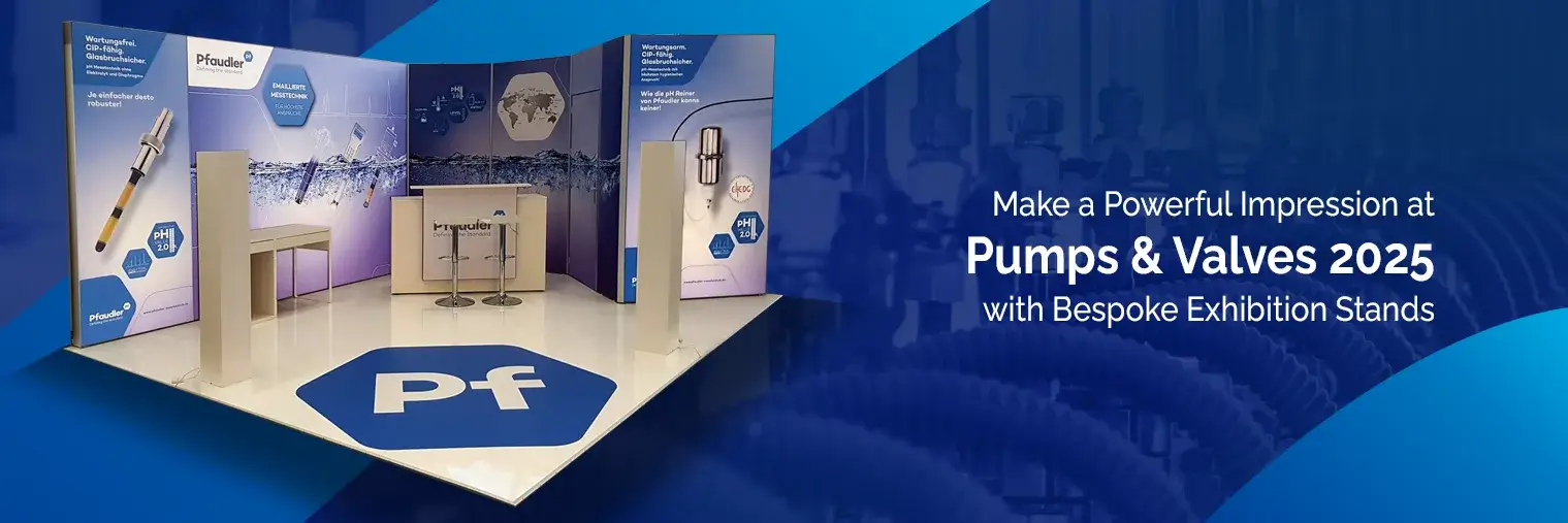 Exhibition stand builder for Pumps & Valves 2025