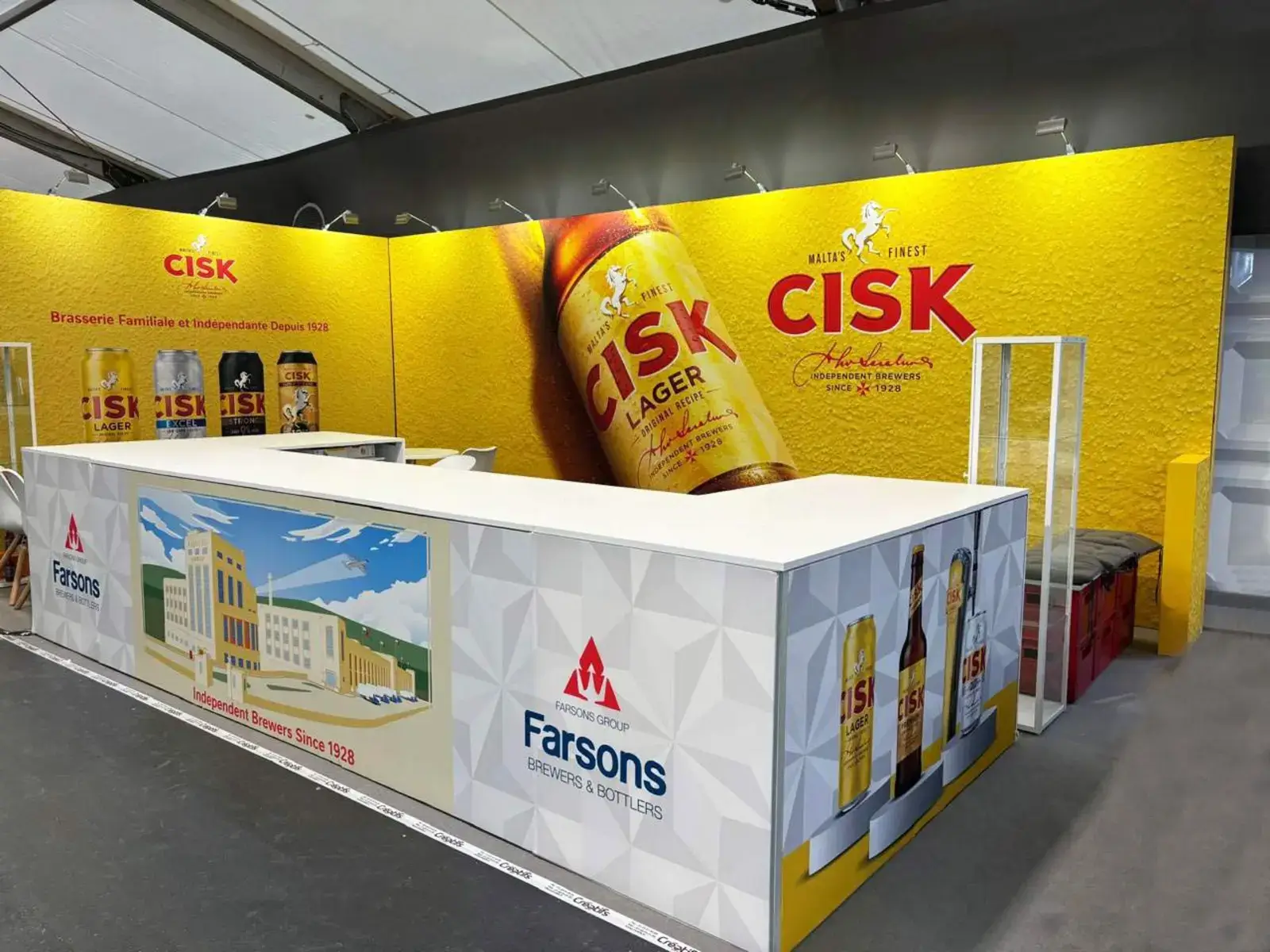 Simonds Farsons Cisk plc (Malta) - Custom Rental stand in Paris at SIAL