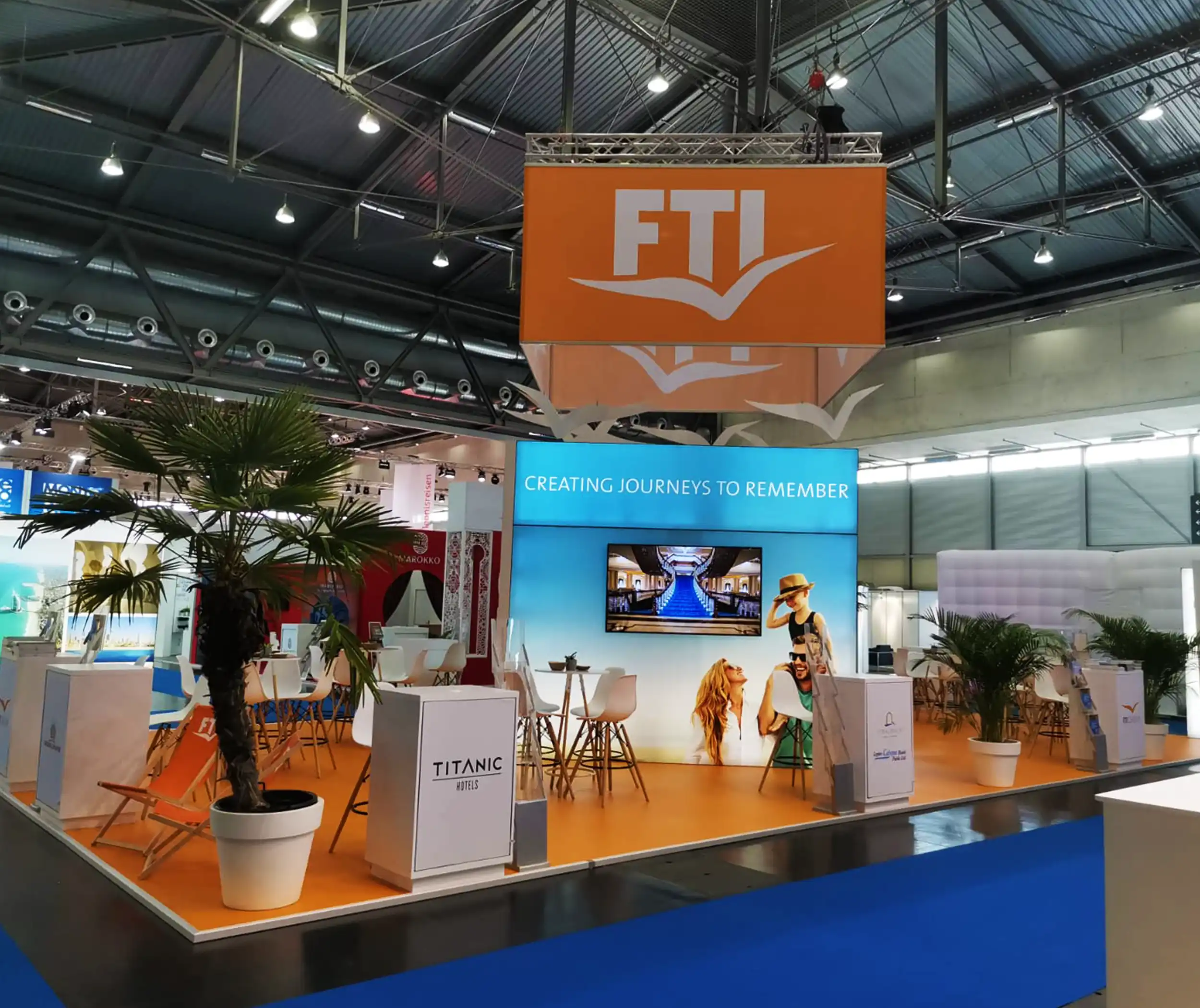 Exhibition stand for FTI Group