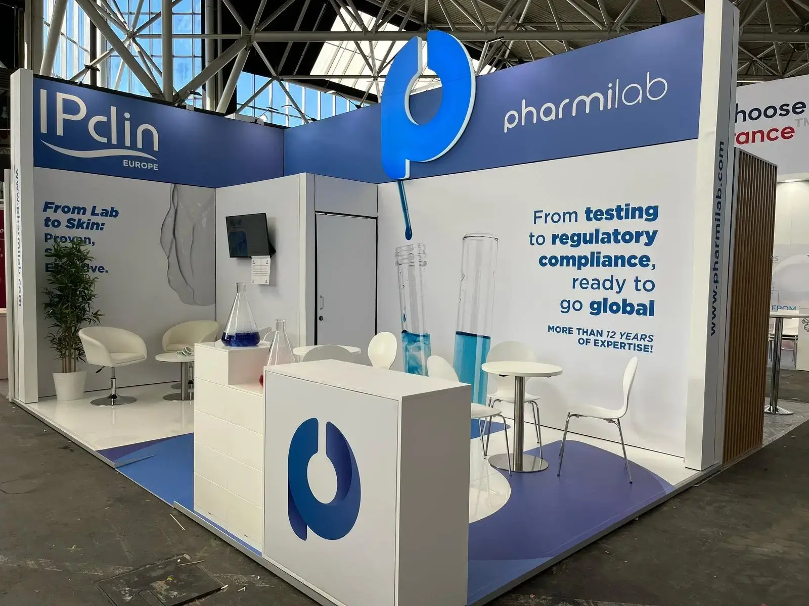 Pharmilab - Exhibition stand in Amsterdam at In-Cosmetics Global – 2025