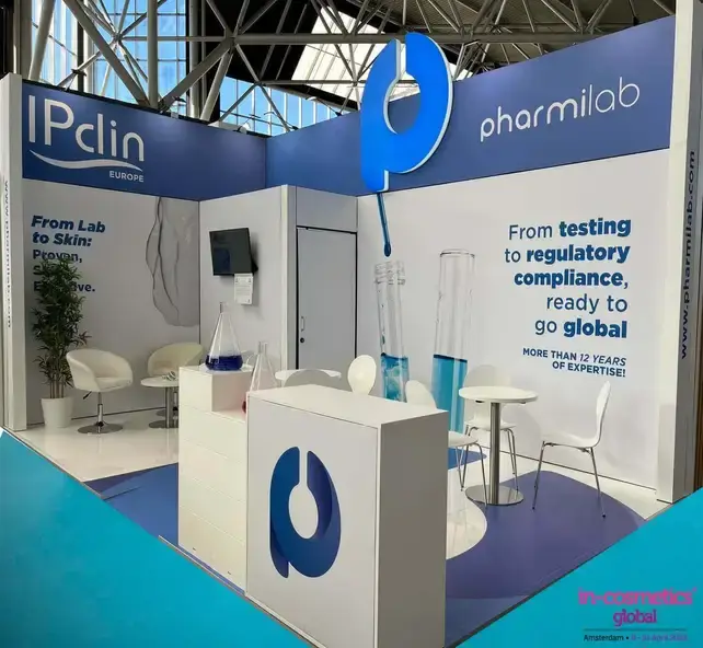 Pharmilab - Exhibition stand in Amsterdam at In-Cosmetics Global – 2025