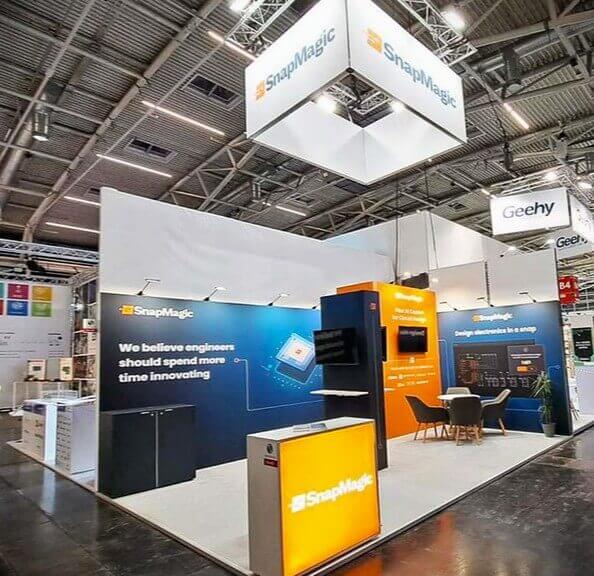 Exhibition stand for Snapmagic, U.S. at Electronica, Munich